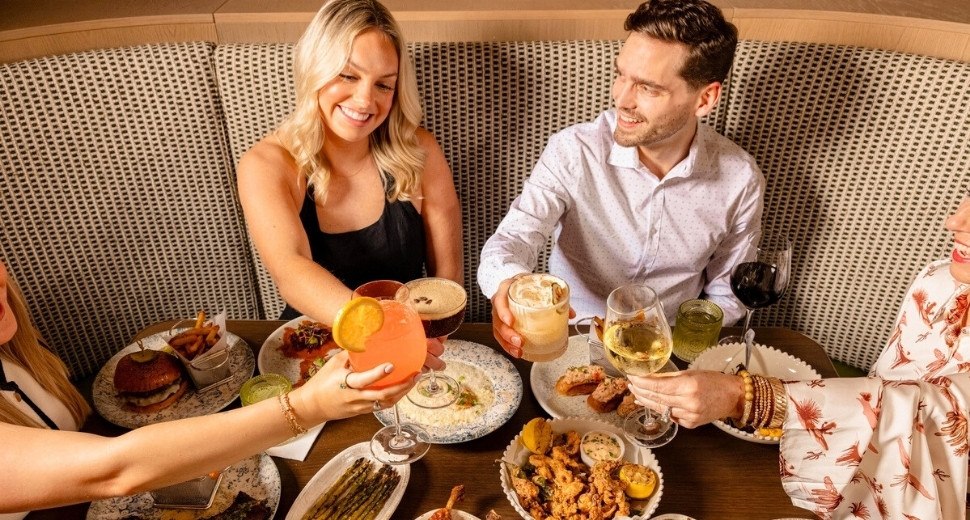 Friends Celebrating Sagewind Kitchen Elmore Hotel Southlake TX