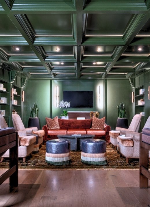 Christmas Decor Library at The Elmore Hotel Southlake Texas