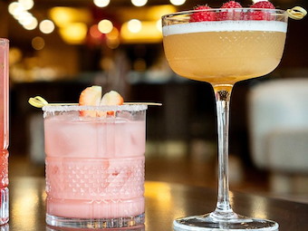 Special drink menu at Sagewind, located at the Elmore hotel. 